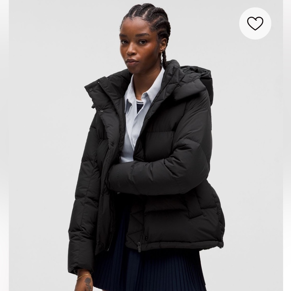 Lululemon Wunder Puff 600 Down Fill Jacket Black Size 2 NWOT. LW4CACS